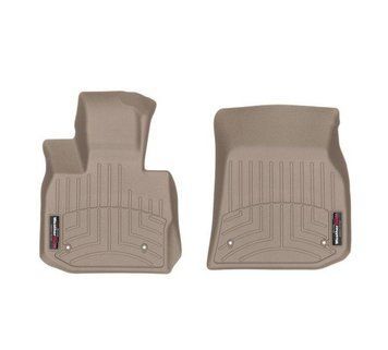 Коврики в салон BMW X3/X4 2018-, с бортом, передние, бежевые, Weathertech 4512731
