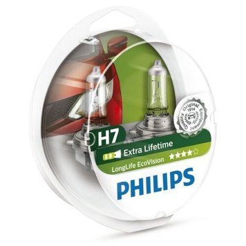 Автолампа H7 LongLife EcoVision 12V 55W PX26d (кт 2шт)