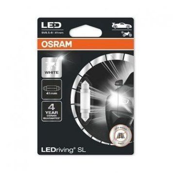 Автолампа C5W Ledriving LED 12V 0.6W SV8,5-8 (блистер 1шт)