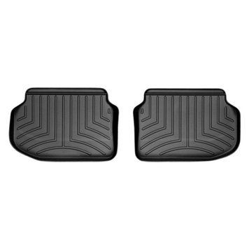 Коврики в салон BMW 5-Series F10 2010-, с бортом, задние, черные, Weathertech 443132