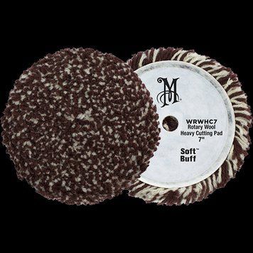 Полировочный круг шерстяной с микрофиброй Meguiars Rotary Wool Heavy Cutting Pad 178 мм. Meguiars WRWHC7