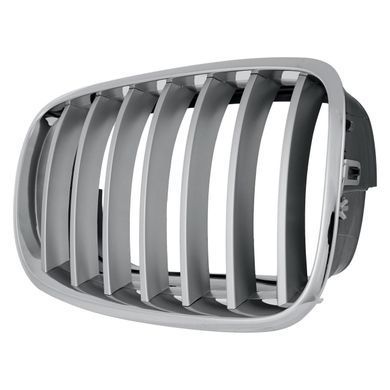 Решетка радиатора BMW X5 (E70)/X6 (Е71) 2007-2013, правая хром, ребра титан, AVTM, 182051052
